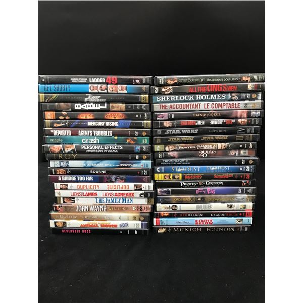 LOT OF 40 DVD'S POPULAR TITLES