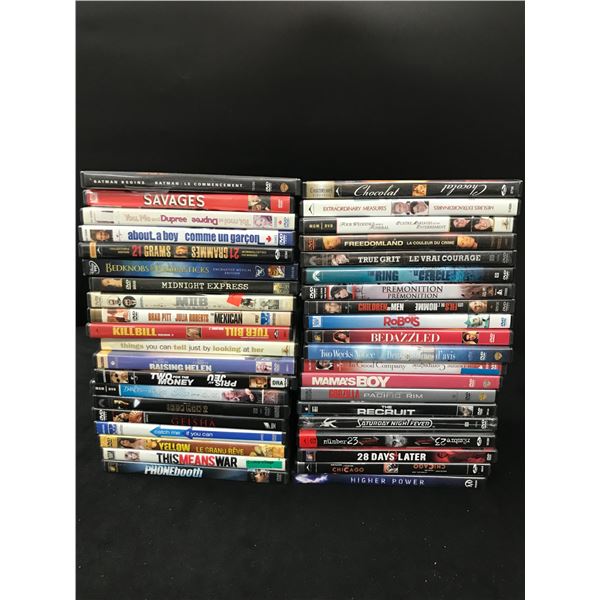 LOT OF 40 DVD'S POPULAR TITLES