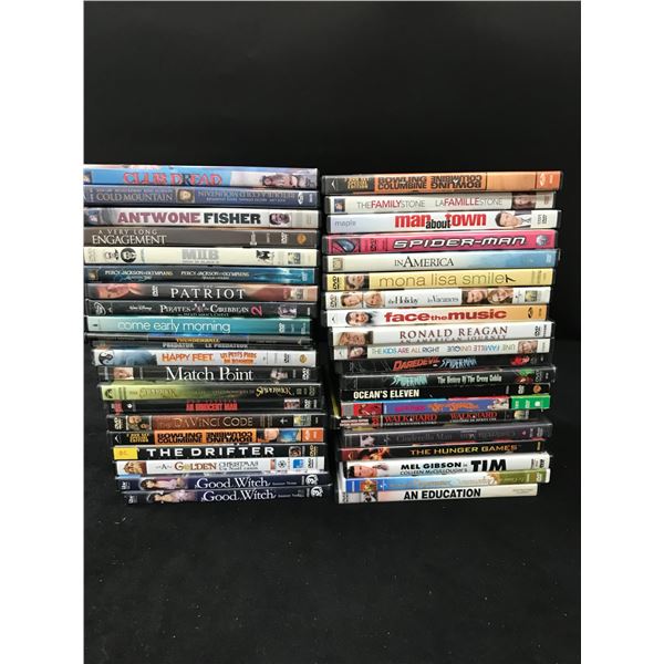 LOT OF 40 DVD'S POPULAR TITLES