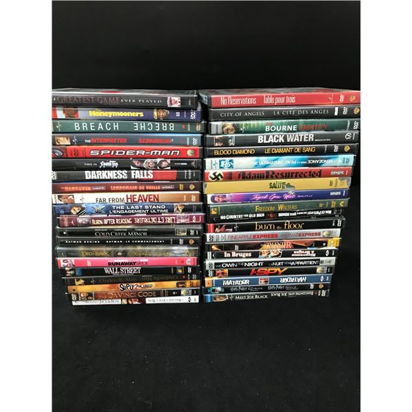 LOT OF 40 DVD'S POPULAR TITLES