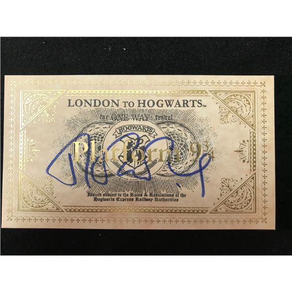 JK ROWLING SIGNED 8X10 AND TRAIN TICKET RA COA