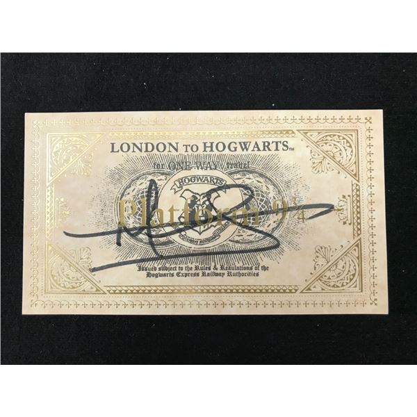 MATTHEW LEWIS SIGNED 8X10 AND TRAIN TICKET RA COA