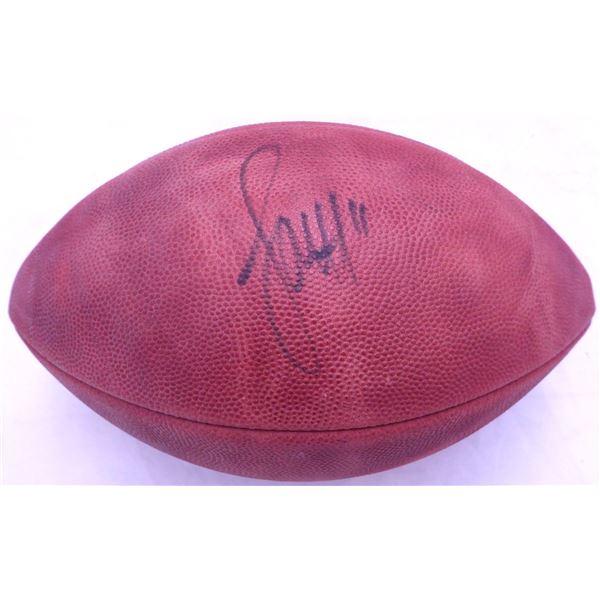 LARRY FITZGERALD SIGNED WILSON FOOTBALL (BECKETT COA)