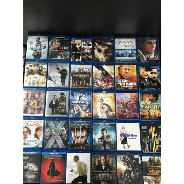 LOT OF 30 BLU RAYS POPULAR TITLES