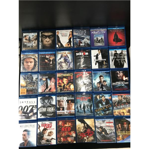 LOT OF 30 BLU RAYS POPULAR TITLES