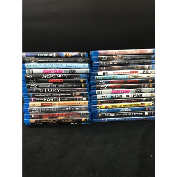 LOT OF 30 BLU RAYS POPULAR TITLES