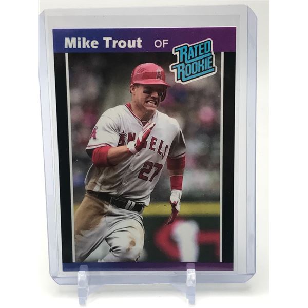 2010 ACEO TRADING CARDS MIKE TROUT RATED ROOKIE CARD