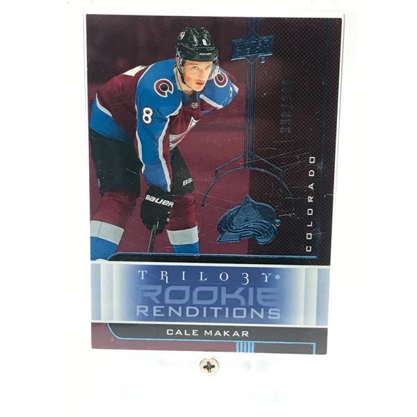 2019-20 UPPER DECK TRILOGY CALE MAKAR ROOKIE RENDITIONS 338/399