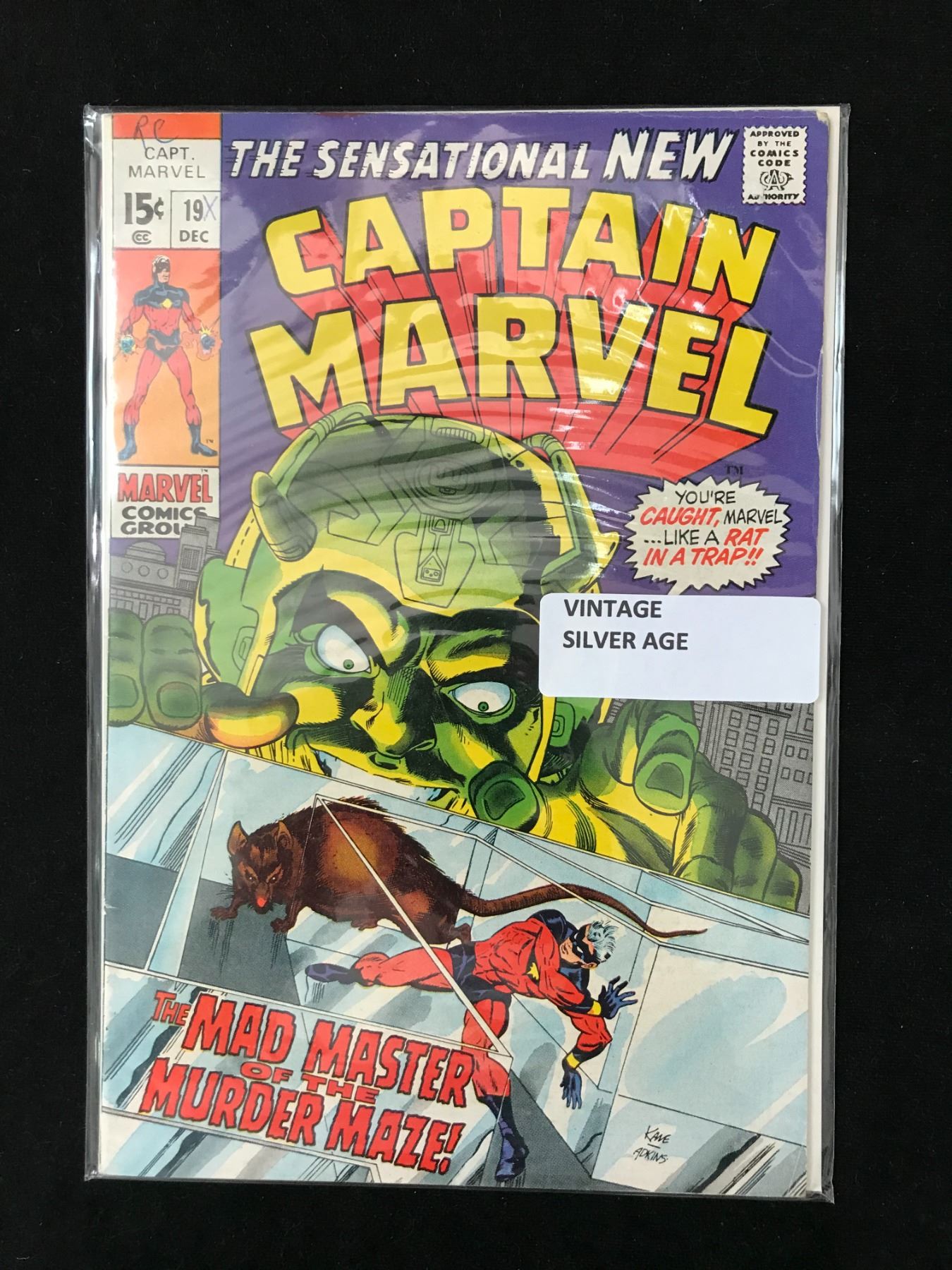Marvel 19 MARVEL COMICS NO.19 CAPTAIN MARVEL (VINTAGE SILEVR AGE)