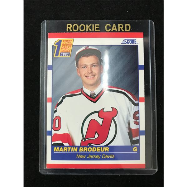 1990 SCORE MARTIN BRODEUR ROOKIE CARD