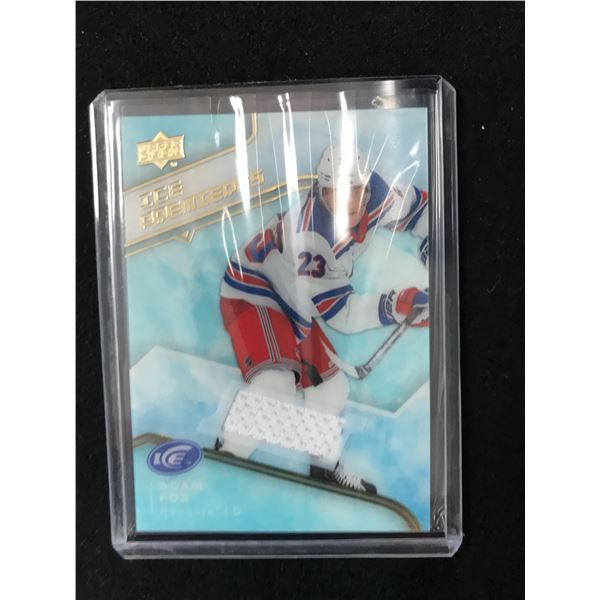 2019-20 UPPER DECK ICE ADAM FOX PATCH CARD