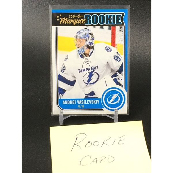 2014-15 O PEE CHEE ANDREI VASILEVSKIY MARQUEE ROOKIE CARD