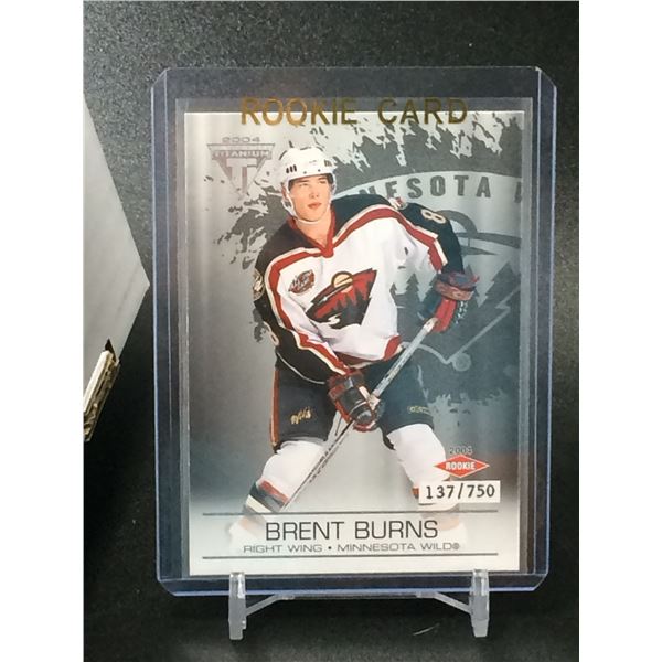 2004 PACIFIC TRADING CARDS NO.123 BRENT BURNS ROOKIE CARD