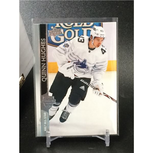 2022-21 UPPER DECK EXTENDED SERIES NO.680 QUINN HUGHES ROOKIE CARD