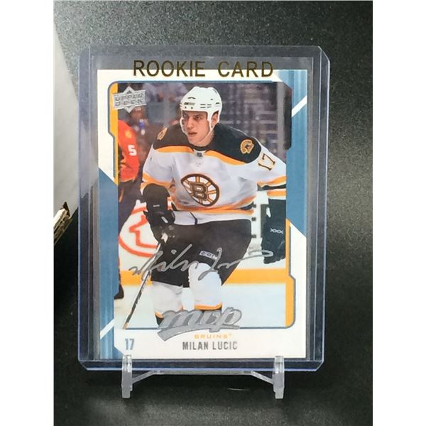 2008-09 UPPER DECK MVP NO.28 MILAN LUCIC ROOKIE AUTO