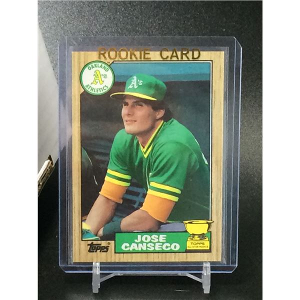 1987 TOPPS NO.620 JOSE CANSECO ROOKIE CARD