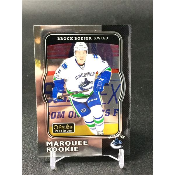 2017-18 O-PEE-CHEE PLATINUM NO.R-67 BROCK BOESER MARQUEE ROOKIE