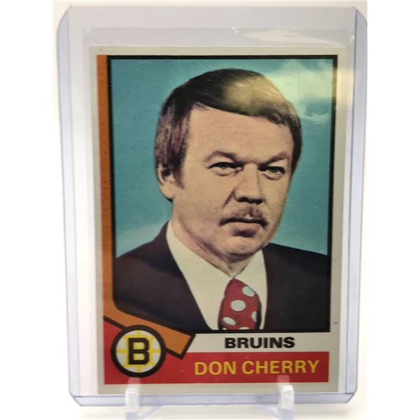 1974-75 O-PEE CHEE DON CHERRY ROOKIE CARD