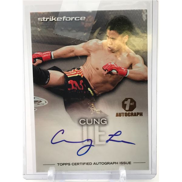 2012 TOPPS CERTIFIED UFC CUNG LE AUTO 100/159