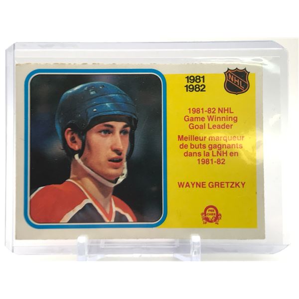 1982 O-PEE-CHEE WAYNE GRETZKY GOAL LEADERS