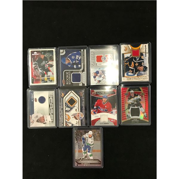 NHL STAR CARD JERSEY CARD LOT