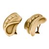 Image 8 : Vintage 1982 Kieselstein Cord 18k Yellow Gold Wavy Textured Clip On Earrings