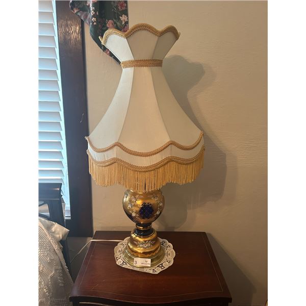 Matching Ornate Table Lamps 16D 32H