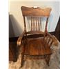 Image 1 : Solid Wood Carved Rocking Chair 30D 23W 41H