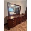 Image 1 : Vintage Solid Wood Dresser With Mirror 22D 62W 65H