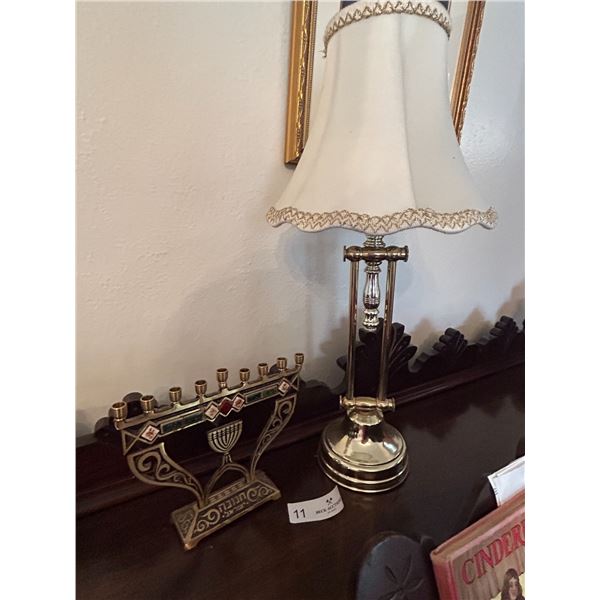 Menorah And Table Lamp 8D 20H