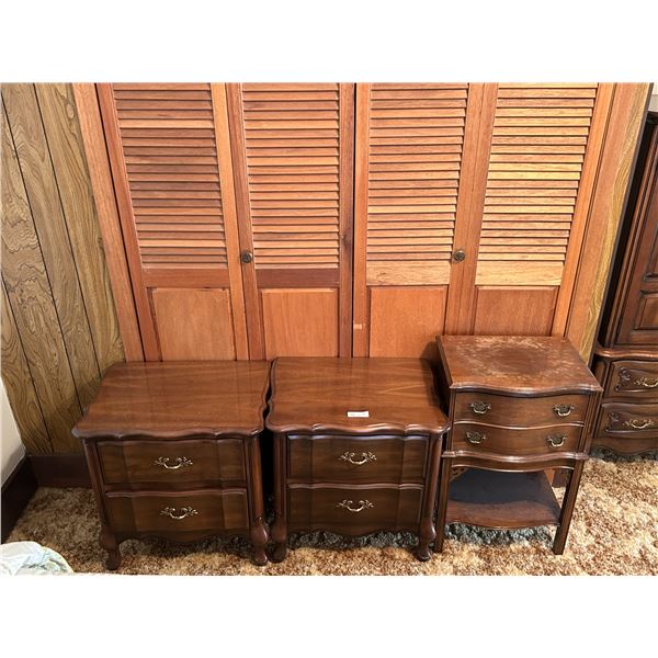 Walnut Hardwood End Tables 19x28