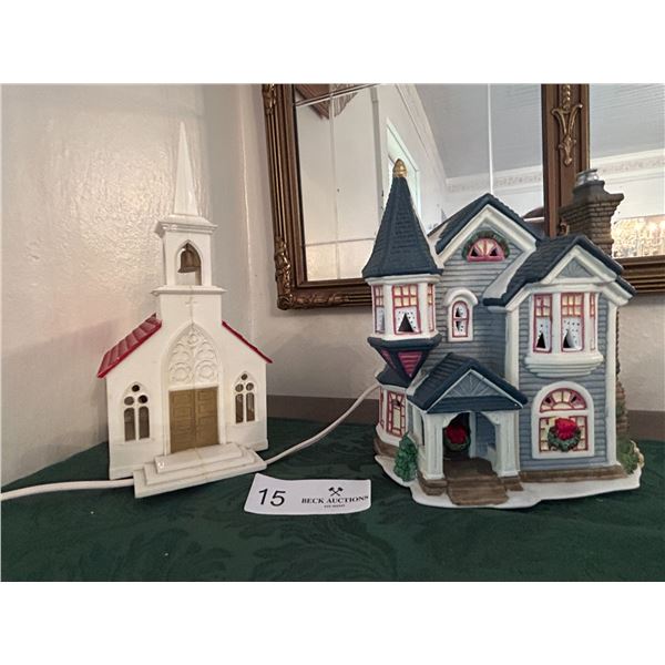 Light Up Victorian Style House 7W 7H