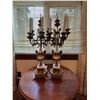 Image 1 : Brass And Marble Candle Stands