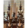 Image 4 : Brass And Marble Candle Stands