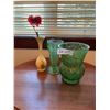 Image 1 : Glass And Ceramics Flower Vase