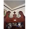 Image 3 : Art Nouveau Burl Walnut Hardwood Display Cabinet (Items Inside Not Included)