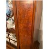Image 5 : Art Nouveau Burl Walnut Hardwood Display Cabinet (Items Inside Not Included)