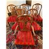Image 3 : Art Nourveau Mahogany Dining Chairs & Dining Table 71L x 43W x 28T