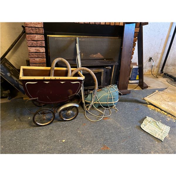 Vintage Baby Cart and Vacuum