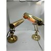 Image 1 : Two Brass Bankers Lamps