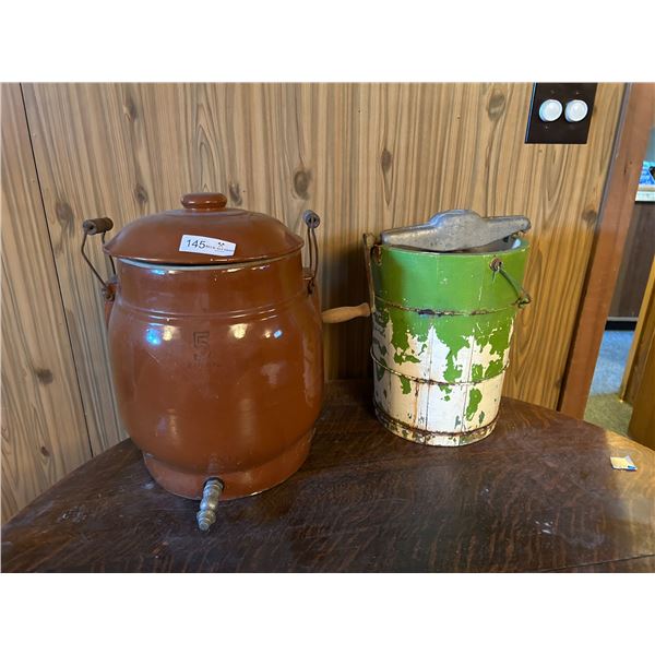 Crock Water Cooler Dispenser And Jar