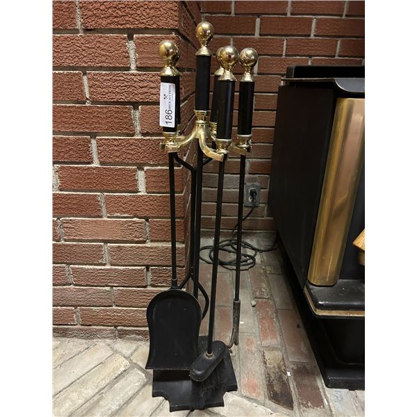 Brass Iron Fire Tool Set
