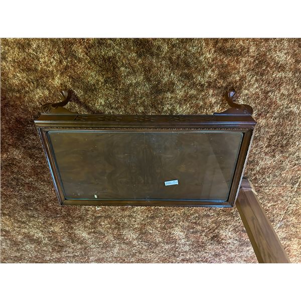 Hardwood Coffee Table With GlassTop 36x20