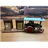 Image 1 : Wilesco Steam Toy Tractor West German With Bonus Brass Alberta Engraved Book Holders