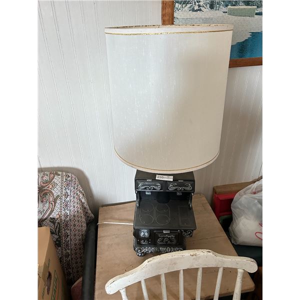Old Stove Themed Lamp 30H
