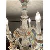 Image 6 : Meissen Style Chandelier With Cherubs 36H Inch From Ceiling "Needs To Be Removed From Ceiling"