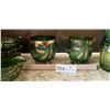 Image 3 : Green Bohemium Glass Collection Gold