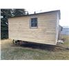 Image 1 : 1800s Farm Bunkhouse - On Wagon Wheels Includes Wood Stove 14Ft Long
