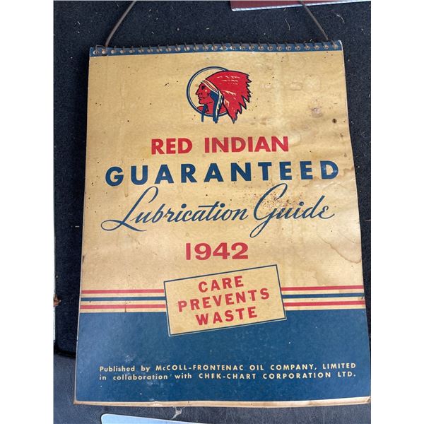 1942 Red Indian Guarenteed Lubrication Guide