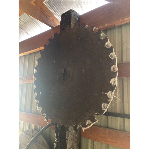 Giant Saw Blade For Antique Mill